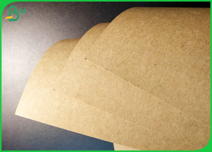 Roll / Sheet Packing Recycled Based Brown Kraft Paper For Flower Sleeves