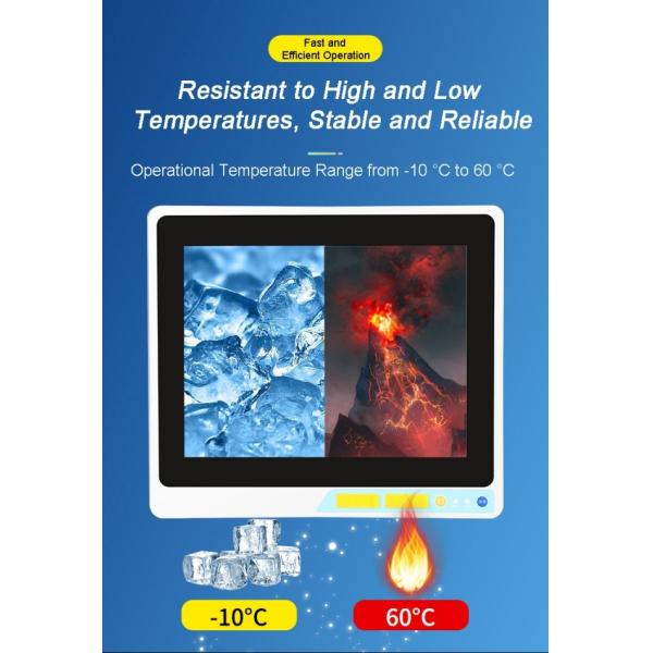 15 inch Industrial Capacitive Touch Embedded Screens with High Brightness Display Wide Temperature Range VGA HD-MI Input Computer Type