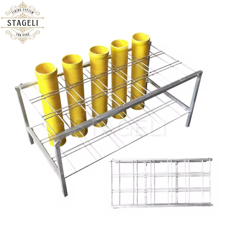 1.2 Inch Single Shots Fireworks Pyrotechnic Aluminum Alloy Display Racks Fireworks Racks Fireworks Launch Platforms