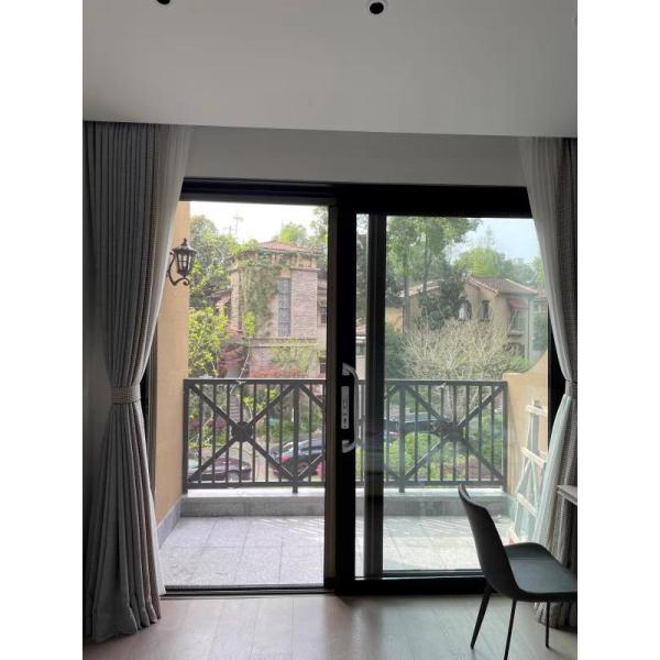 Glass Fiber Black Net Sliding Trackless Screen Door Solutions