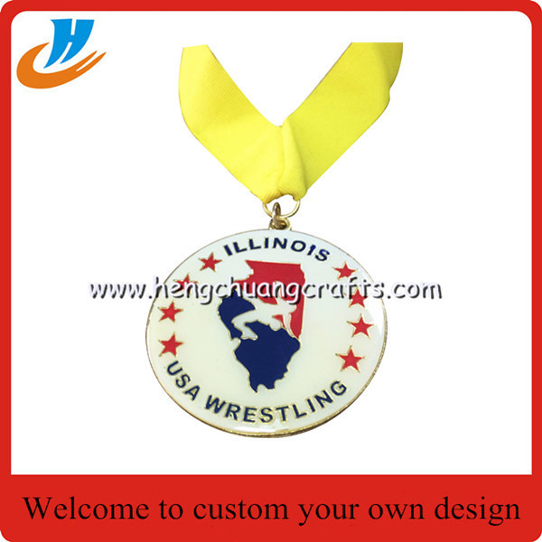 Football 30th Sporting club metal medal,custom soccer metal medal with ribbon
