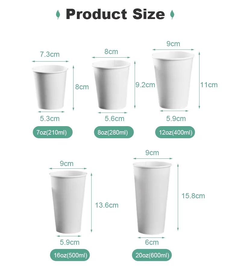 Disposable Brown Kraft Paper Cups For Hot Cold Beverages Parties Travel Events-Biodegradable Waterproof