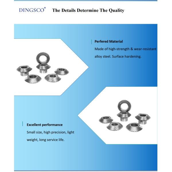 CNC Grinded Pinion OEM Spiral Helical Bevel Gear For Machine Tool