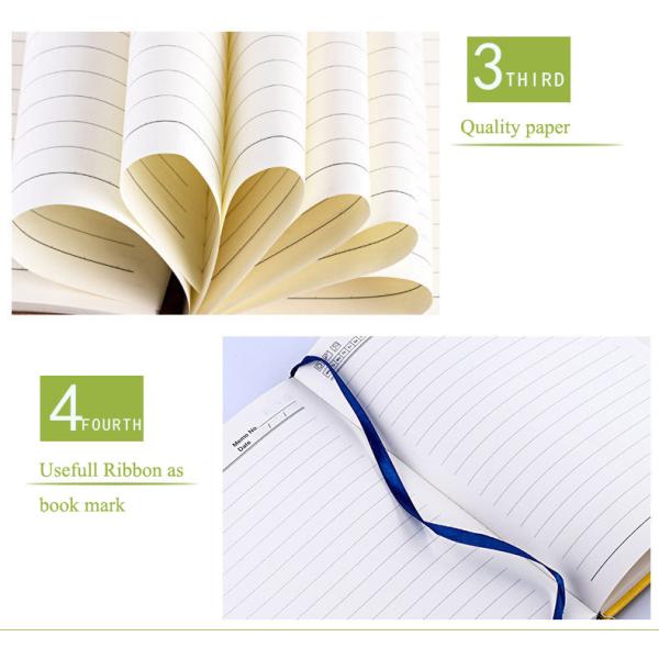 Office supplies lay out pu leather a5 size elastic closure custom notebook for promotional office and school use