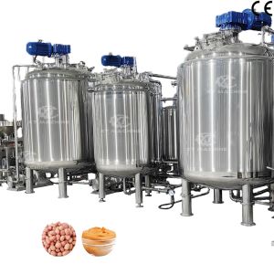 Three-layer Stainless Steel Peanut Butter Cooling / Blending Tank Industrial