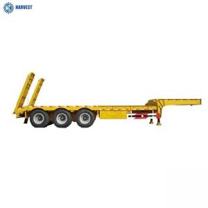 Quality 3 Axles 60 Ton 13m Lowboy Heavy Duty Semi Trailer With Mechanical Ladder wholesale