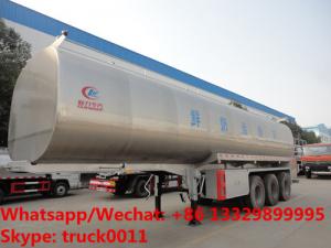 China high quality and good price 30000 Liters Tri-axles stainless steel fresh milk trailer for sale, liquid food tank trailer on sale
