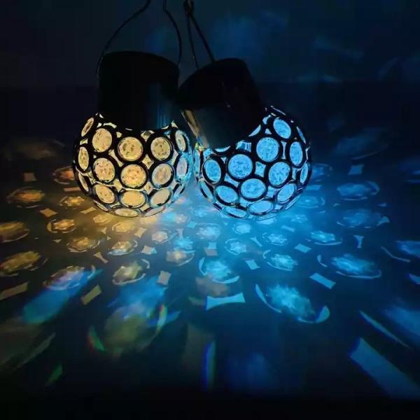 Waterproof Solar LED Lantern Hanging Light Outdoor Garden Courtyard Atmosphere Light