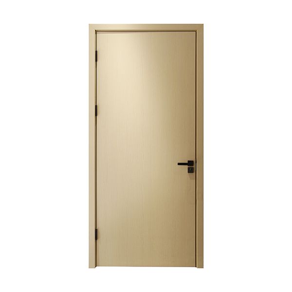 Interior Solid Wood Bedroom Door With Anti Theft Smart Lock Custom Sidewall Thickness