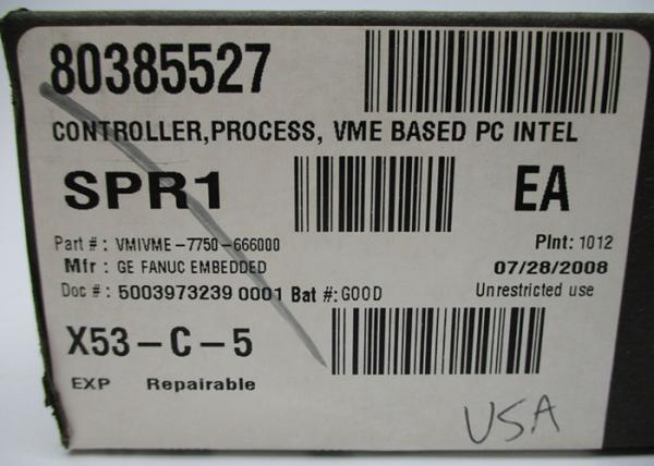 GE Fanuc Automation VMIVME-7750-666000 Pentium III Processor-Based VME Single