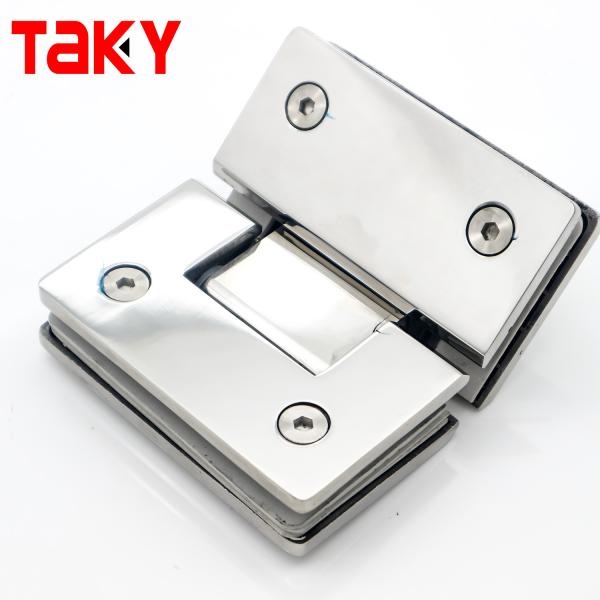 Shower Door 135 Degree Square Glass Screen Hinge Self Closing Hinge