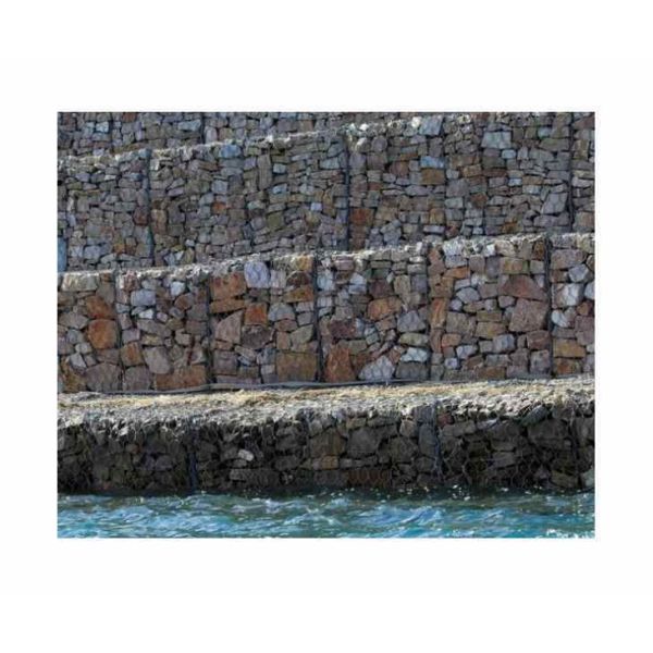 Gabion Stone Basket Wall Galvanize Short Twisted Wire Mesh Box Wall Wire Woven Gabion Mattress for River Bank Protection