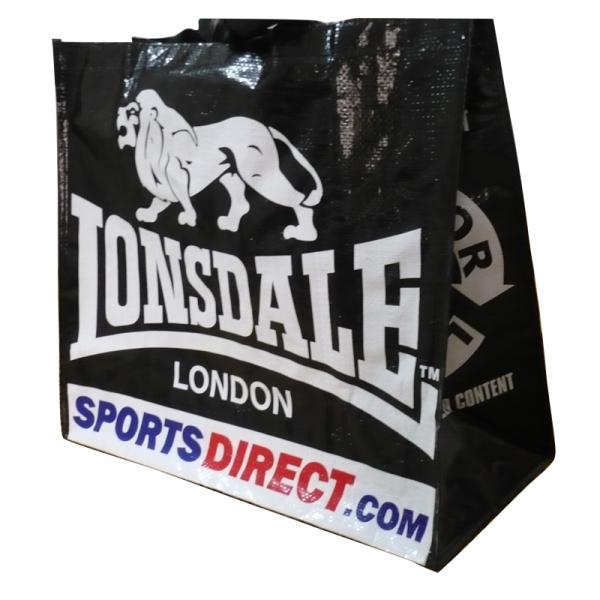 JONSADLE Black Polypropylene Woven Shopping Bags, Custom Printed PP Carry Bag