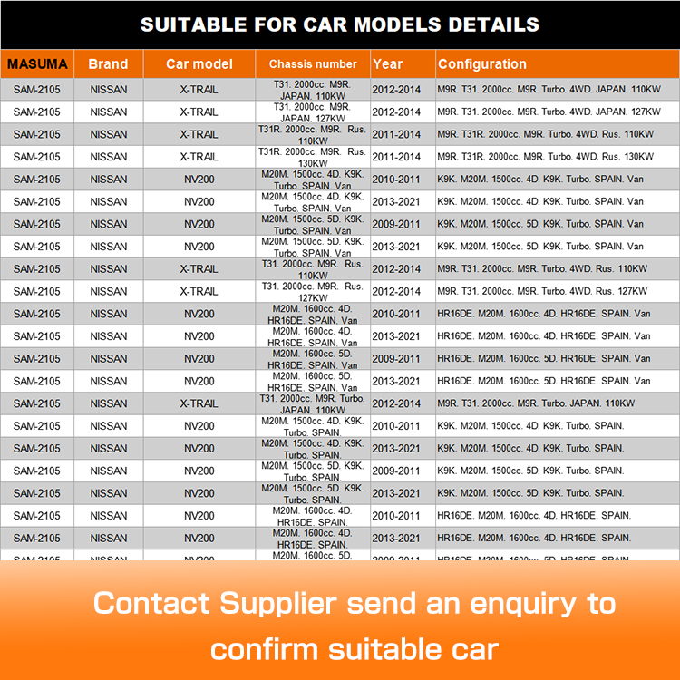 Customized Metal Strut Mounts for NISSAN AD EXPERT AT171 4AFHE 54321-JX00A 54321-3UB0A