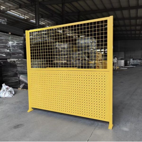 2000mm High Warehouse Fence Punched Plate Fence Diamond Hole Shape