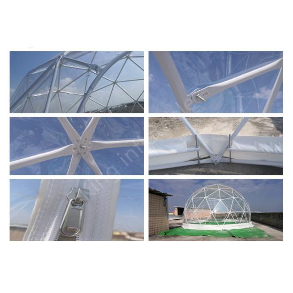 Portable 5m Geodesic dome Tent Geodesic Star frame Tent With Clear Pvc Cover