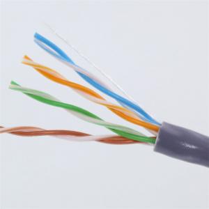Quality 23AWG 4 Pair Cat6 Cable , Cat5e Lan Cable UTP Bare Copper Conduct Type wholesale