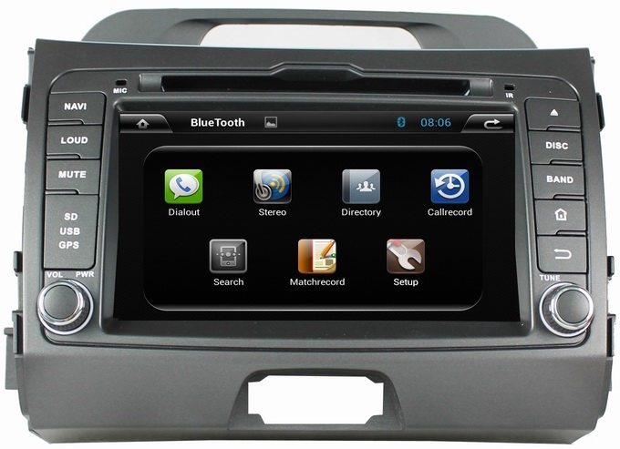 Ouchuangbo Car GPS Radio Player Bluetooth AUX RDS Kia Sportage R 2010-2012 Android 4.2 DVD Stereo System OCB-7044C