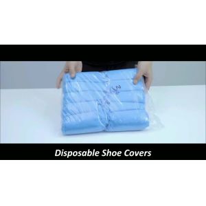 Quality S&amp;J Medical staff isolation Shoe Cover Laminated Nonslip pp Disposable Nonwoven Waterproof Medical shoe cover wholesale