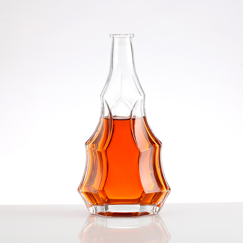 Sealing and Customizable Sealing Type 500ml Round Glass Bottles for Brandy Wine