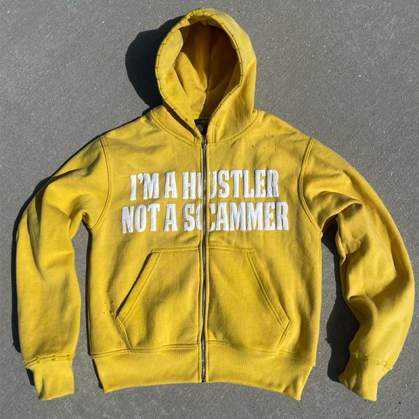 Cheap Custom French Terry Cropped Hoodies Cotton Heavy Zip up Hoodie Puff Print Hoodie Zipper Custom Logo Streetwear Manufacturer for sale