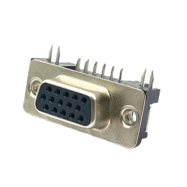 Right Angle DB15 D-SUB Connectors Female 15 Pin Jack Port OEM