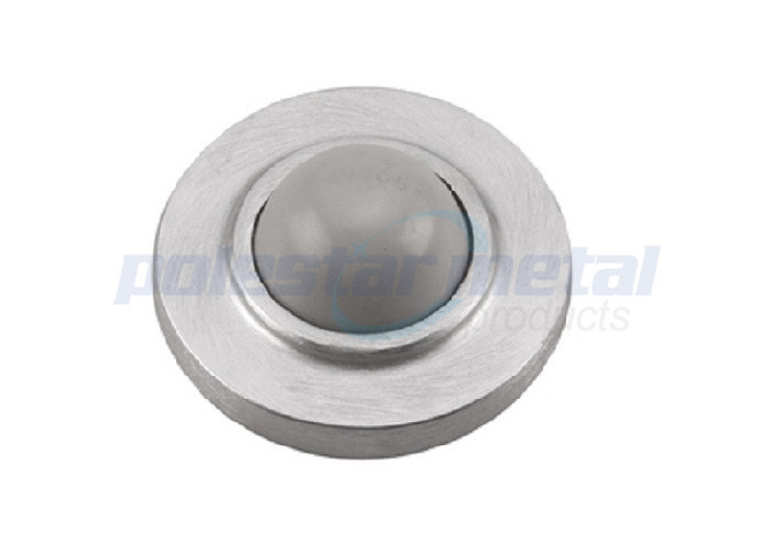 Wall Concave Decorative Door Stops 2 1/2" Brighted Chrome Zinc Alloy