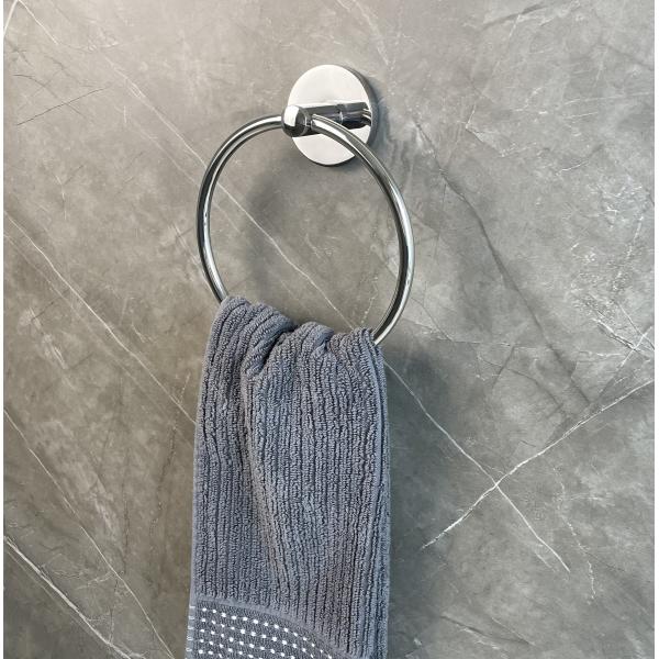 Circular Polished Bathroom Towel Rings Towel Holder Stainless Steel For Kitchen Toilet