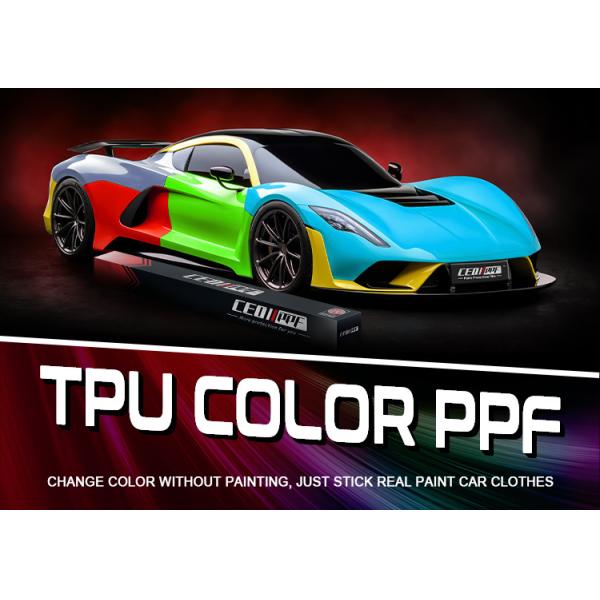 6.5mil TPU Color PPF Film Self Healing Multi Color Car Wrap 1.52x15m