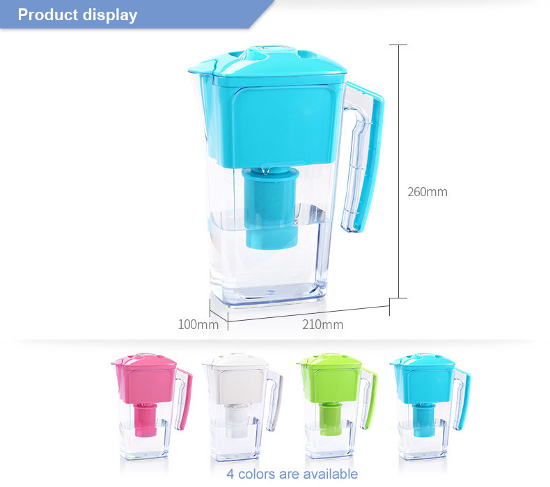 2.5L Alkaline Water Filter Pitcher In Household Water Filter
