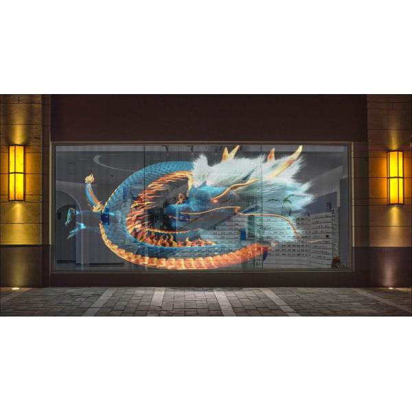 90% Transparency LED Film Screen , LED Digital Signage For Shopping Mall