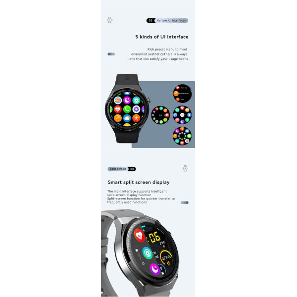 Eraysun Fashion 1.39 Inch Digital Watches IP68 Waterproof Smart Watch for Men Support Phone Call RelojesSmart Watches