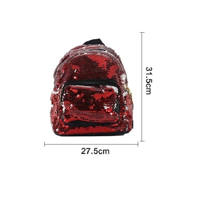 Sublimation Custom Photo Glitter Sequin Backpack Trendy Travel Sparkly Backpack For Heat Transfer