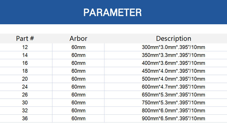 Industrial 300mm Marble Stone Diamond Saw Blade CrN Finishing