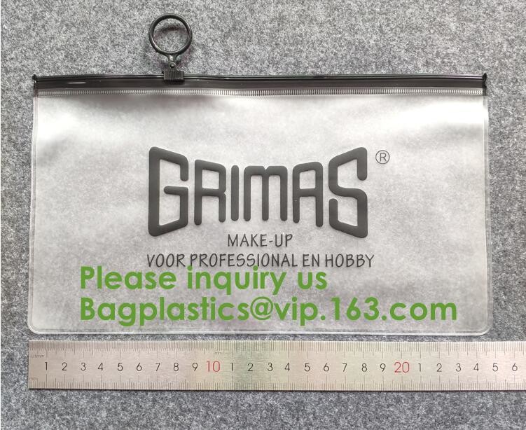 Zipper Pvc Zipper Bags For Make-up Brushes Sets,Eco Friendly clear plastic EVA PVC black zipper Cosmetic Bag eco frinedl