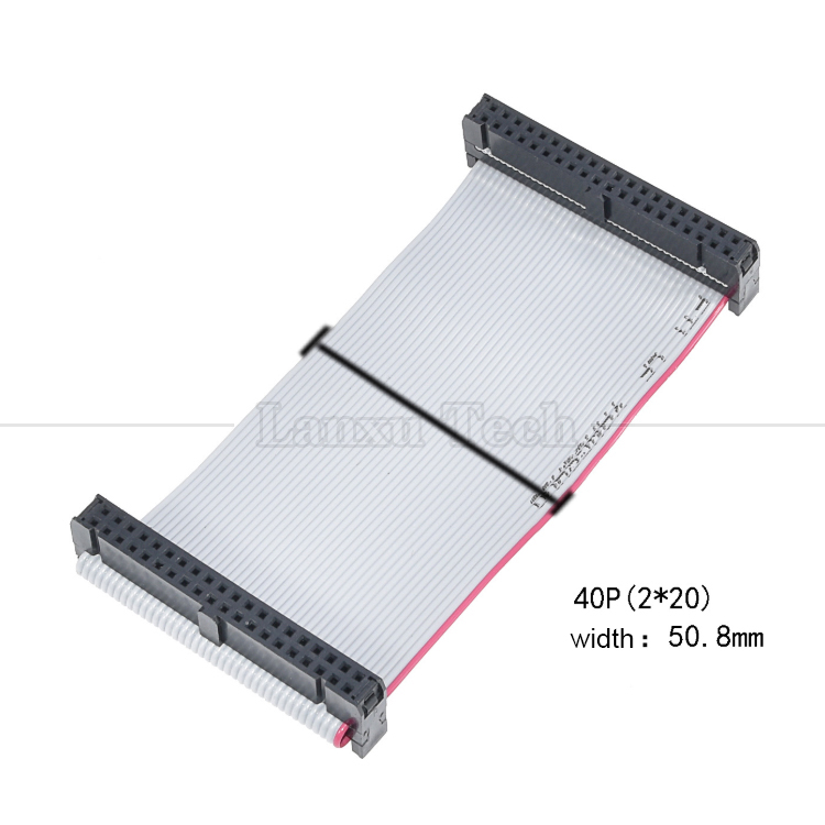 Customized 4 to 80 10 16 18 20 30 40 50 60 64 PIN 1.27mm Pitch FCC IDC 2.54mm Connector Flat Ribbon Cable