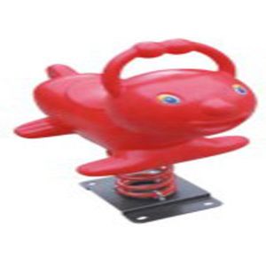 Quality Red Whale Style Playground Spring Animals , Plastic Playground Spring Rocker wholesale