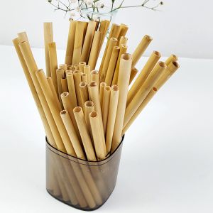 Quality 14cm Reed Compostable Drinking Straws Plant Based Biodegradable Straws wholesale