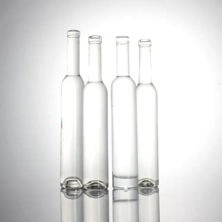 Body Material Glass 375ml 500ml 750ml Glass Bottle for Ice Wine Thin Bamboo Glass Bottle