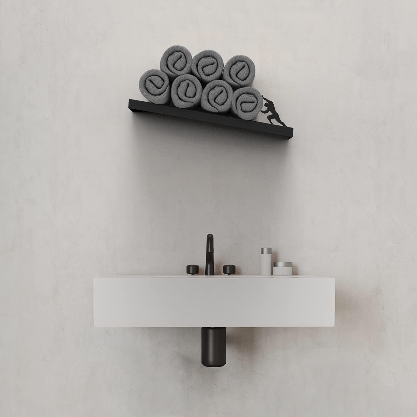 Customized Wooden Floating Toilet Paper Shelf Storage - Bathroom Wall Decorations, Tilted Wall Toilet Paper Holder