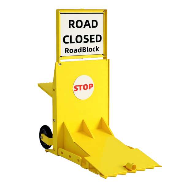 60-ton Load Capacity Road Blocker System - Modular Vehicle Barrier Reusable After Impact