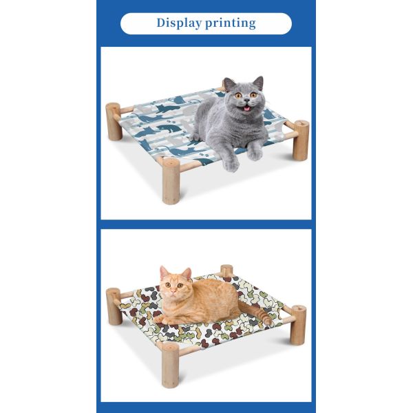 Wholesale High Quality Sublimation Linen Pet Hammock Nest Bed Detachable Custom Dog Cat Beds Pet Supplies