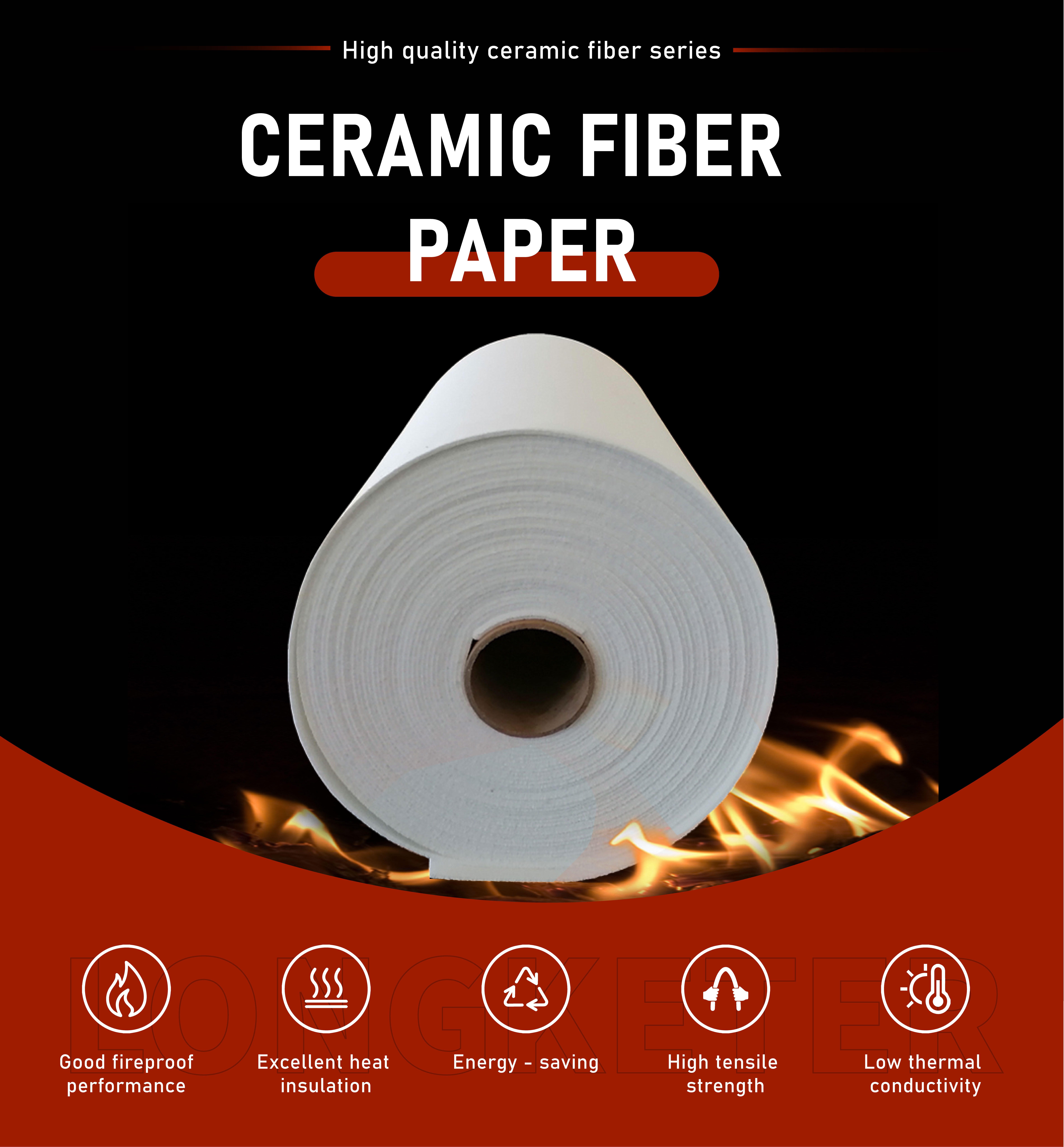 Fireproof Ceramic Fiber Paper Ceramic Fiber Wool Insulation 1mm 2mm 3mm 4mm 5mm 6mm 10mm