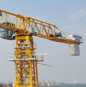 Quality Heavy Lift Tower Crane 6 Ton 5 Ton Flat Top Crane QTP6010-6 wholesale