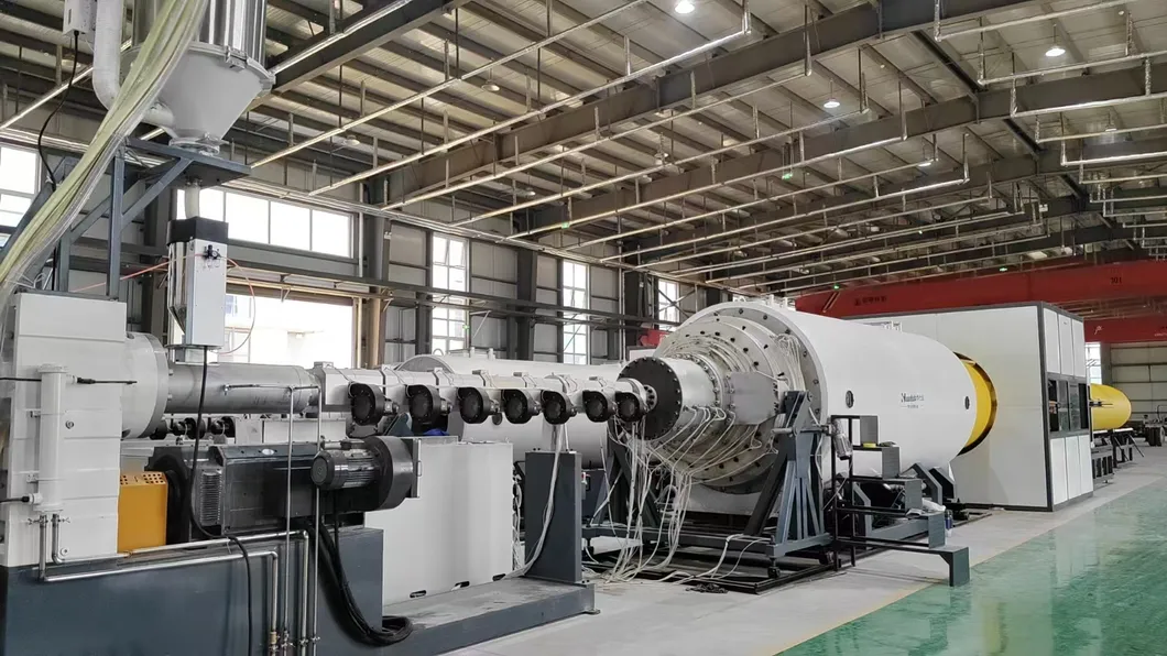 HDPE Outer Casing Jacket Pipe PU Foam Preinsulated Pipe Cover Extrusion Line