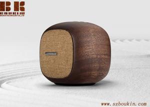 China 3D HIFI retro Wooden Wireless Bluetooth Speaker bass Card wood speaker on sale