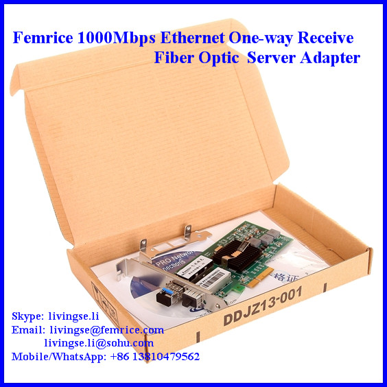 1000Mbps Ethernet PCI Express x4 Bus Interface Single Receive Port Server Network Adapter 1G2PF571-SFP-RX
