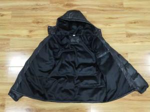 Quality Cotton Quilted Jacket Mens Padded Waterproof Jacket Black High Shine Puffer wholesale