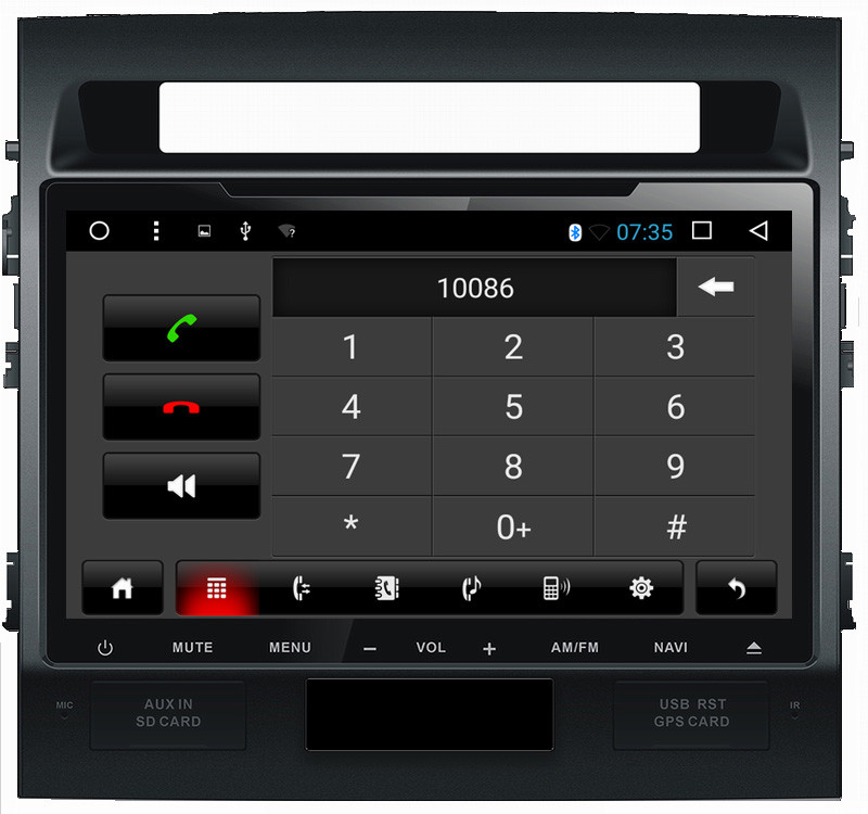 Ouchuangbo car radio head unit stereo androi 6.0 for Toyota land crusier 2010 with dual zone SWC USB bluetooth gps