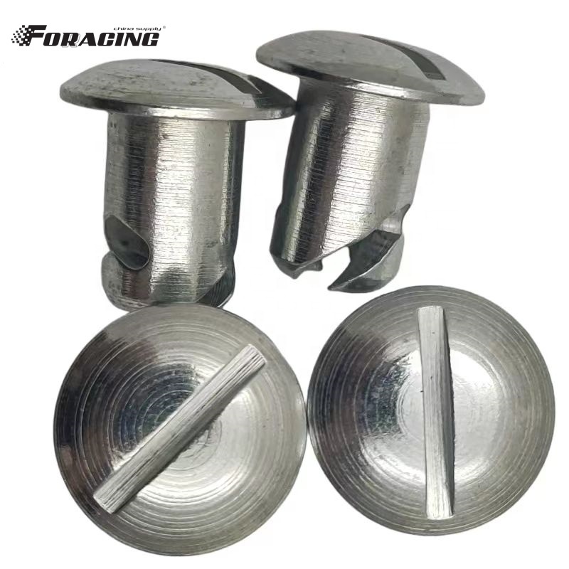 Steel Quarter Turn Dzus Dome Head Buttons Silvery 7/16"x.500" for Sprint Car Maxim Customizable and OEM Accepted